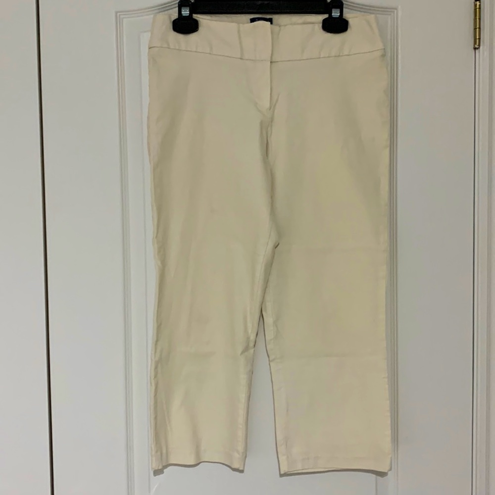 Reitmans Cropped Dress Pants- Light Tan